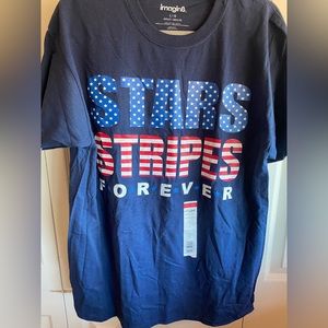 NWT Imagin8 💯 Cotton Patriotic 🇺🇸 Short sleeve T-shirt size large
